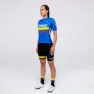 Suarez Performance Colombia Federation 2.0 2021 Korta ärmar Cykeltröja, Blue