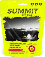 Summit To Eat Chocolate Mousse With Cherry And Granola Summit To Eat Chocolate Mousse With Cherry And Granola