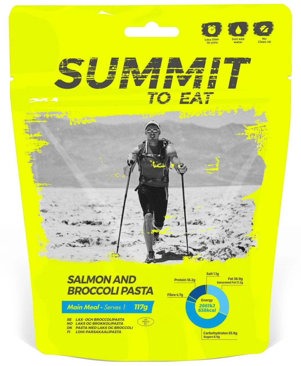Summit To Eat Salmon and Broccoli Pasta, 1-SERVE, One Size