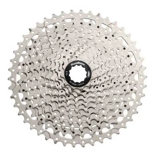 SunRace Csrx8 Kassett, Silver, 11s, 11-42t