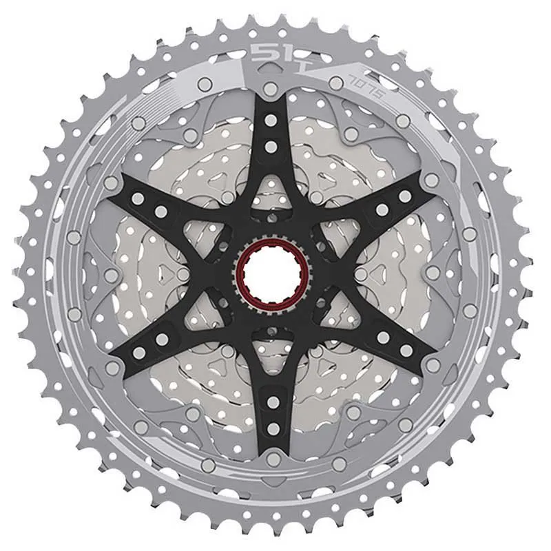 SunRace Microspline Mz Kassett, Silver, 12s, 10-51t