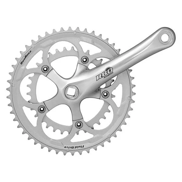 SunRace R86 Vevparti, Silver, 170mm, 52-42t