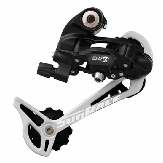 SunRace Rdm9 Bakväxel, Black / silver, 9s, Max 34t