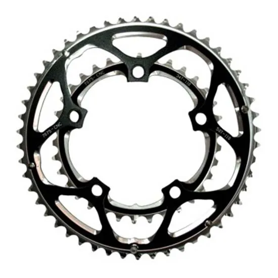 SunRace Rx1 External Cnc 5b 110 Bcd Kedjehjul, Black, 50t