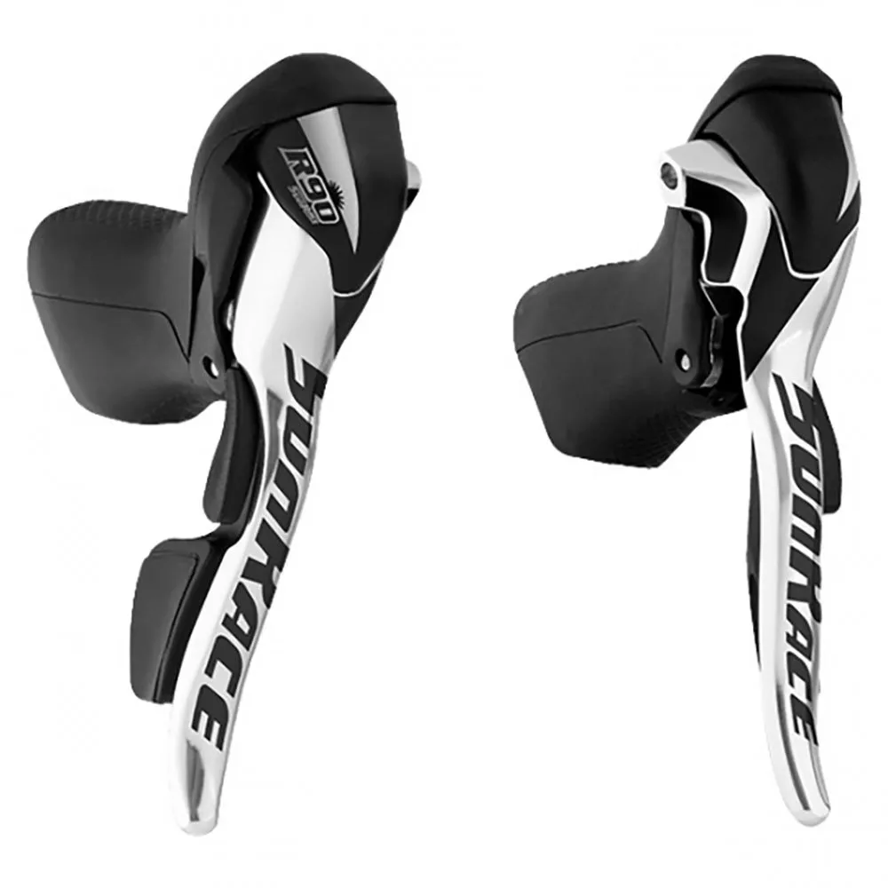 SunRace Str-91 Sti Bromsspakset Med Växelreglage, Black / silver, 9 x 2s SunRace Str-91 Sti Bromsspakset Med Växelreglage, Black / silver, 9 x 2s