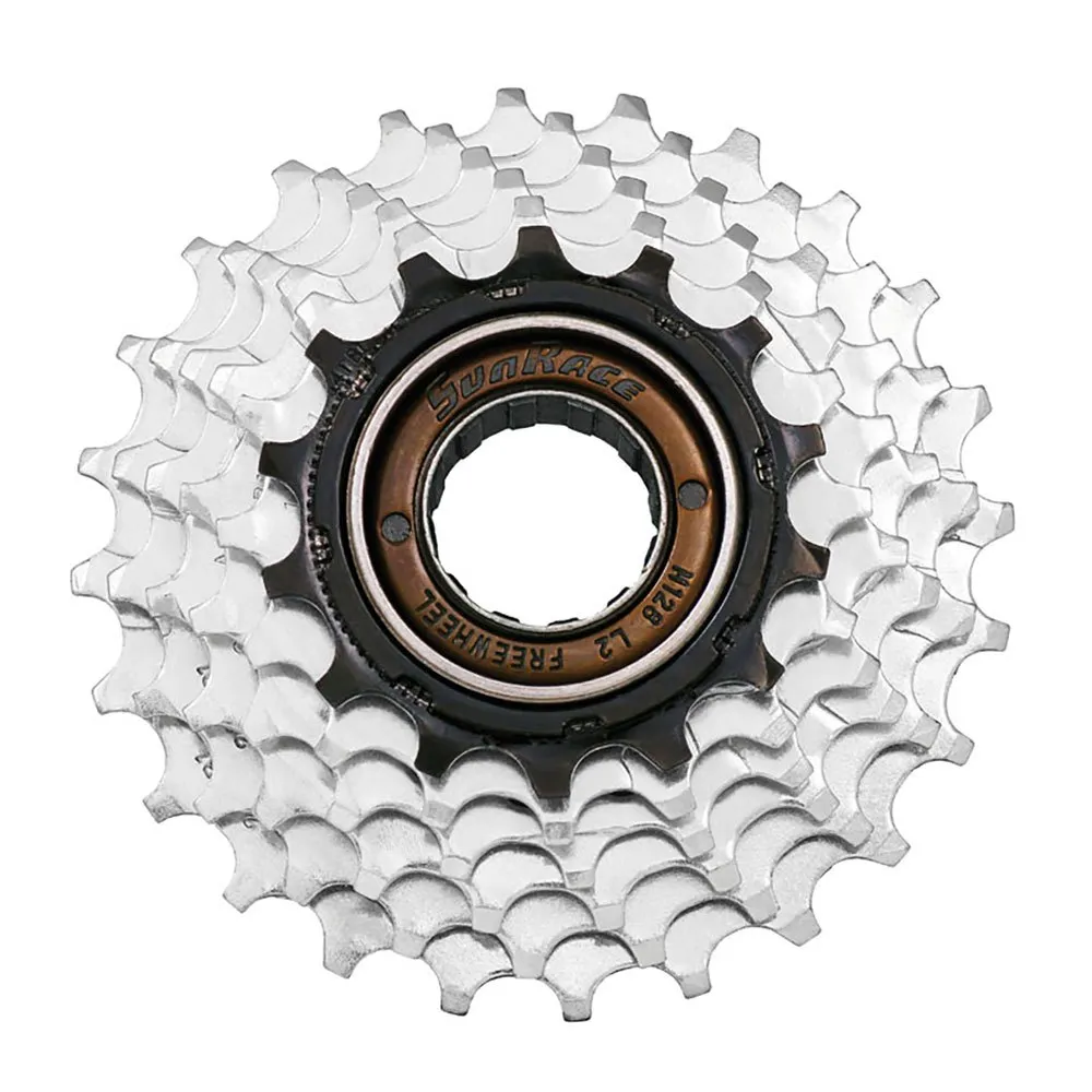SunRace Threaded Kassett, Silver / silver, 5s, 14-24t