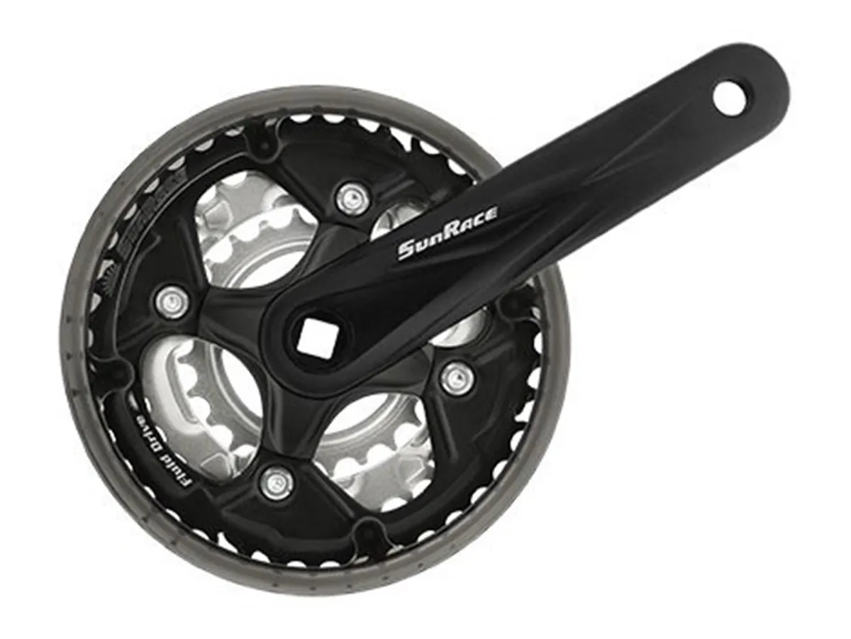 SunRace vevparti 42/34/24T med 152mm pedalarm SunRace vevparti 42/34/24T med 152mm pedalarm