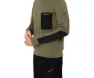 super.natural Alpine Pocket Crew Pullover Men, Olive night melange/jet black