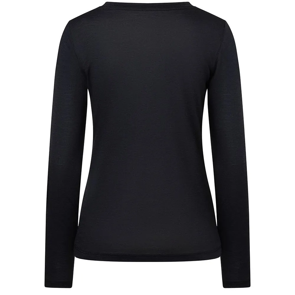 super.natural Bergglück T-shirt Med Lång ärm, Jet black / copper