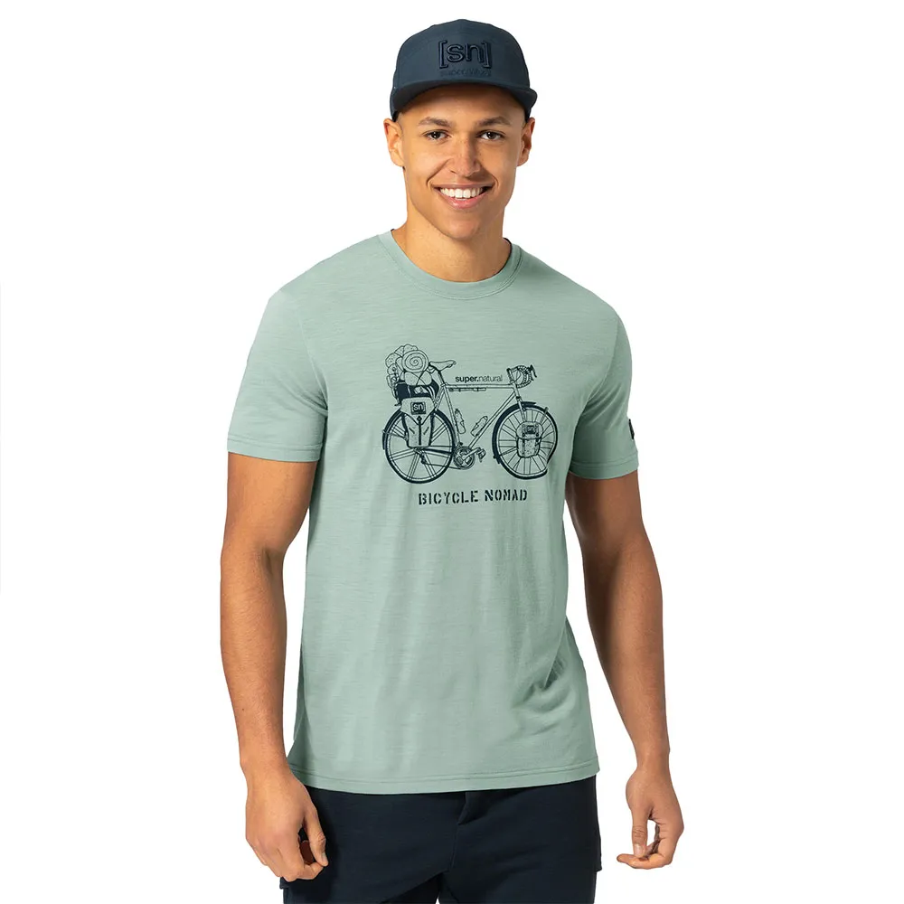 super.natural Bicycle Nmd T-shirt Med Korta ärmar, Chinois green / blueberry super.natural Bicycle Nmd T-shirt Med Korta ärmar, Chinois green / blueberry