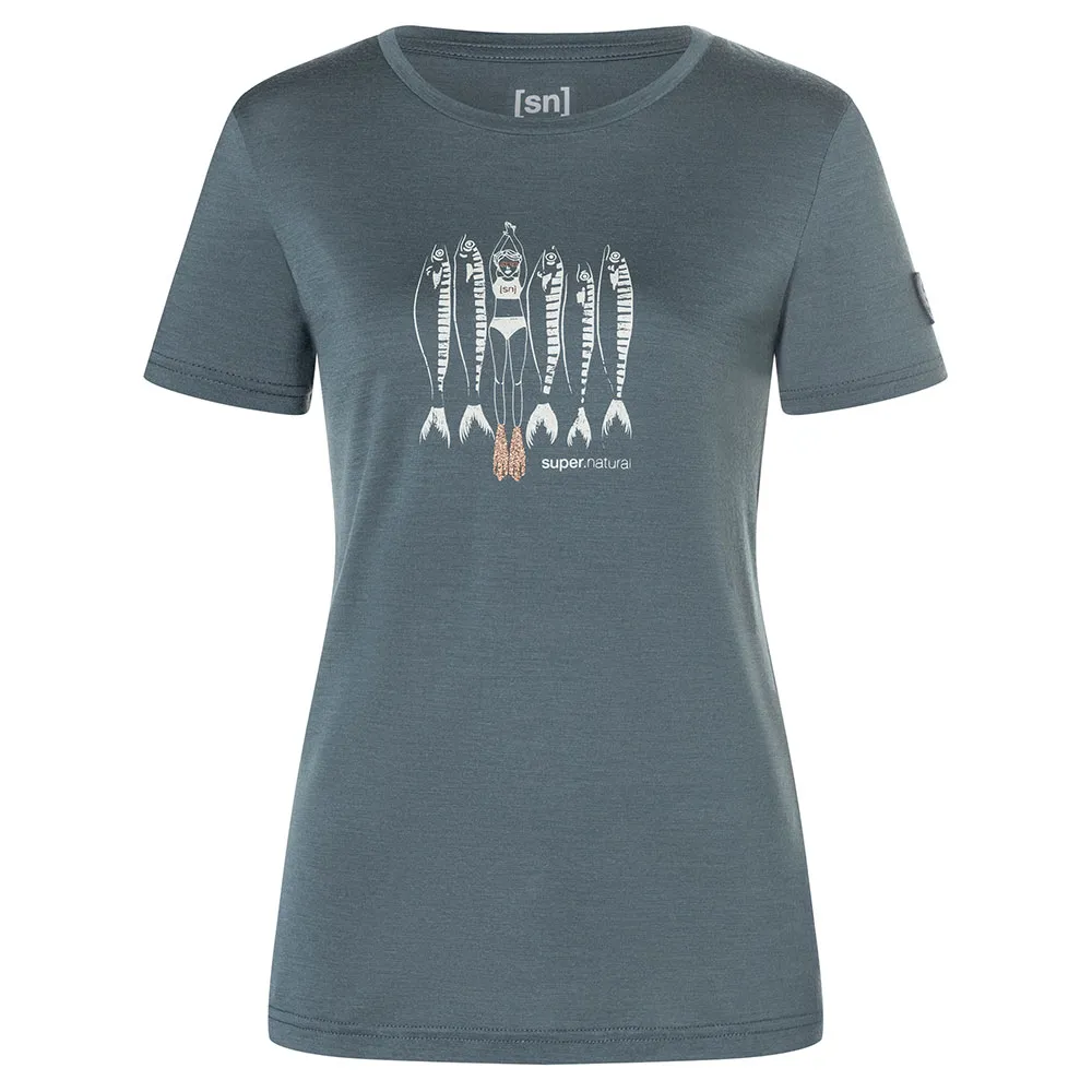 super.natural Copper Sardine Bio T-shirt Med Korta ärmar