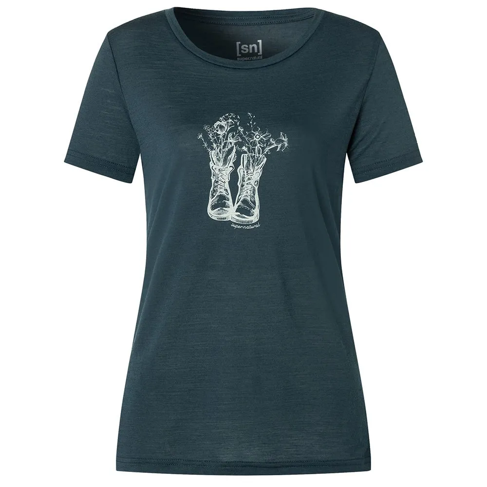 super.natural Flower Boots T-shirt Med Korta ärmar