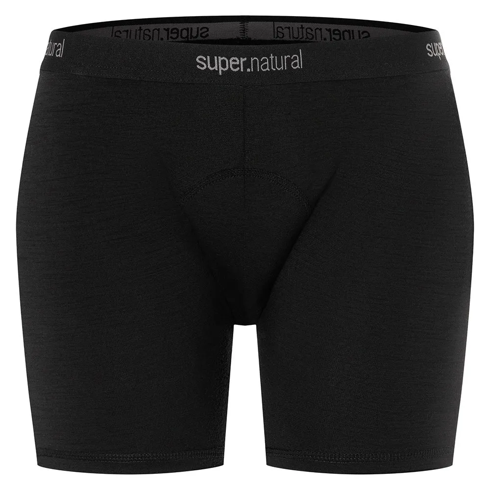 super.natural Grava Padded Shorts, Jet black super.natural Grava Padded Shorts, Jet black