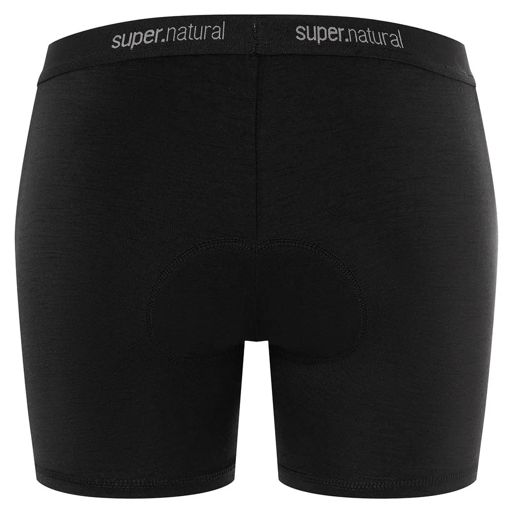 super.natural Grava Padded Shorts, Jet black super.natural Grava Padded Shorts, Jet black
