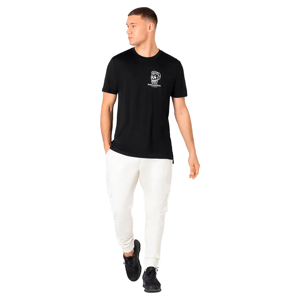 super.natural Gravel T-shirt Med Korta ärmar, Jet black / fresh white