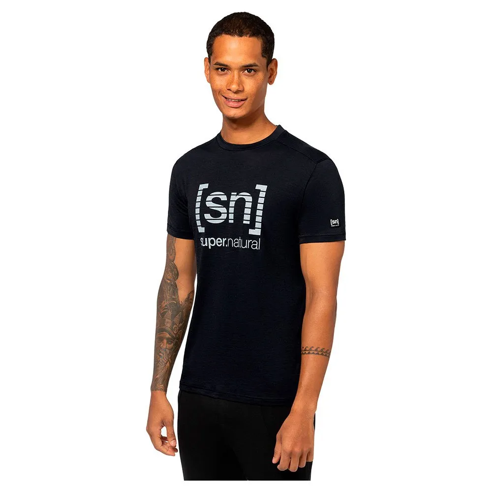 super.natural Grid Logo T-shirt Med Korta ärmar