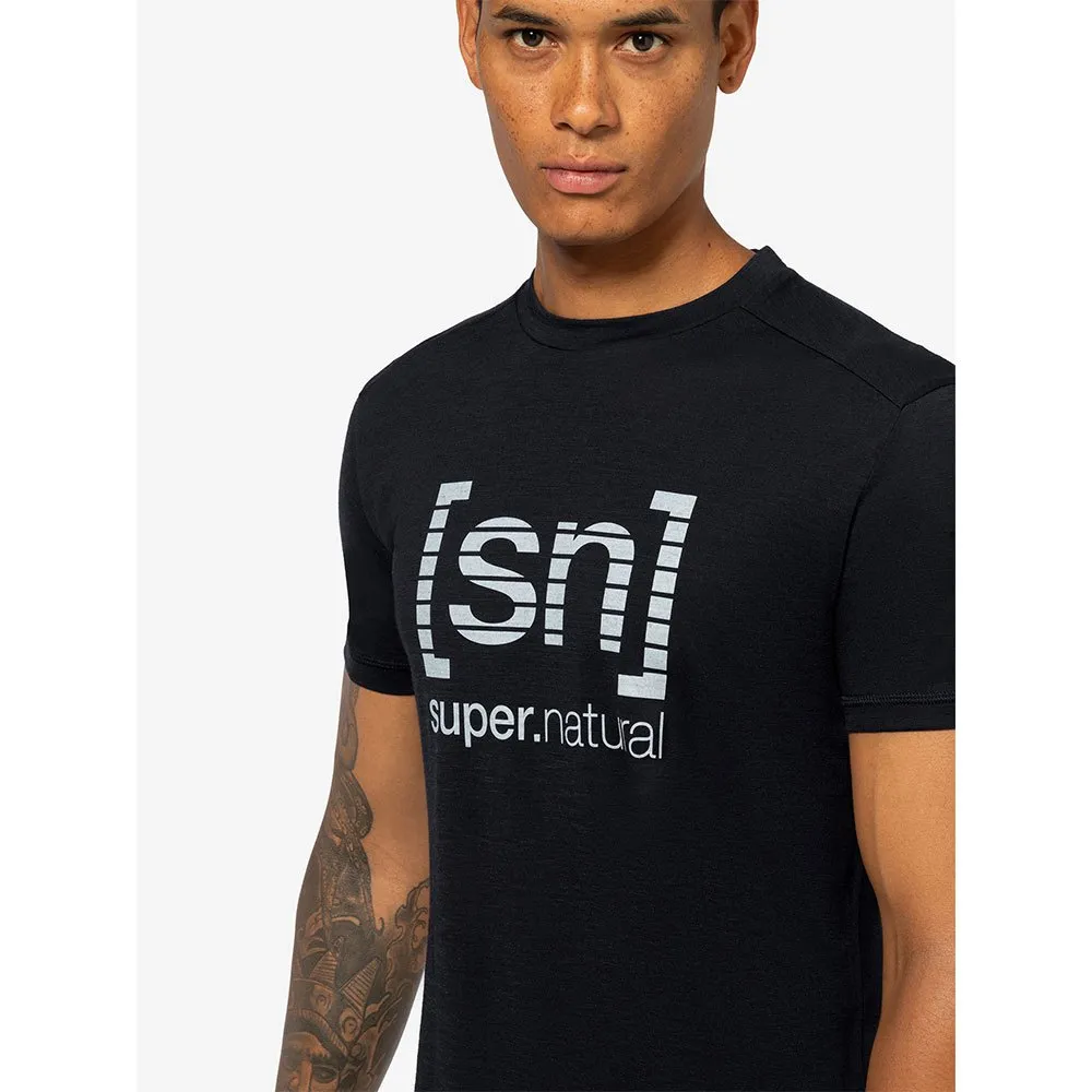 super.natural Grid Logo T-shirt Med Korta ärmar