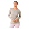 super.natural Hodgepodge T-shirt Med Lång ärm, Vintage khaki melange / various