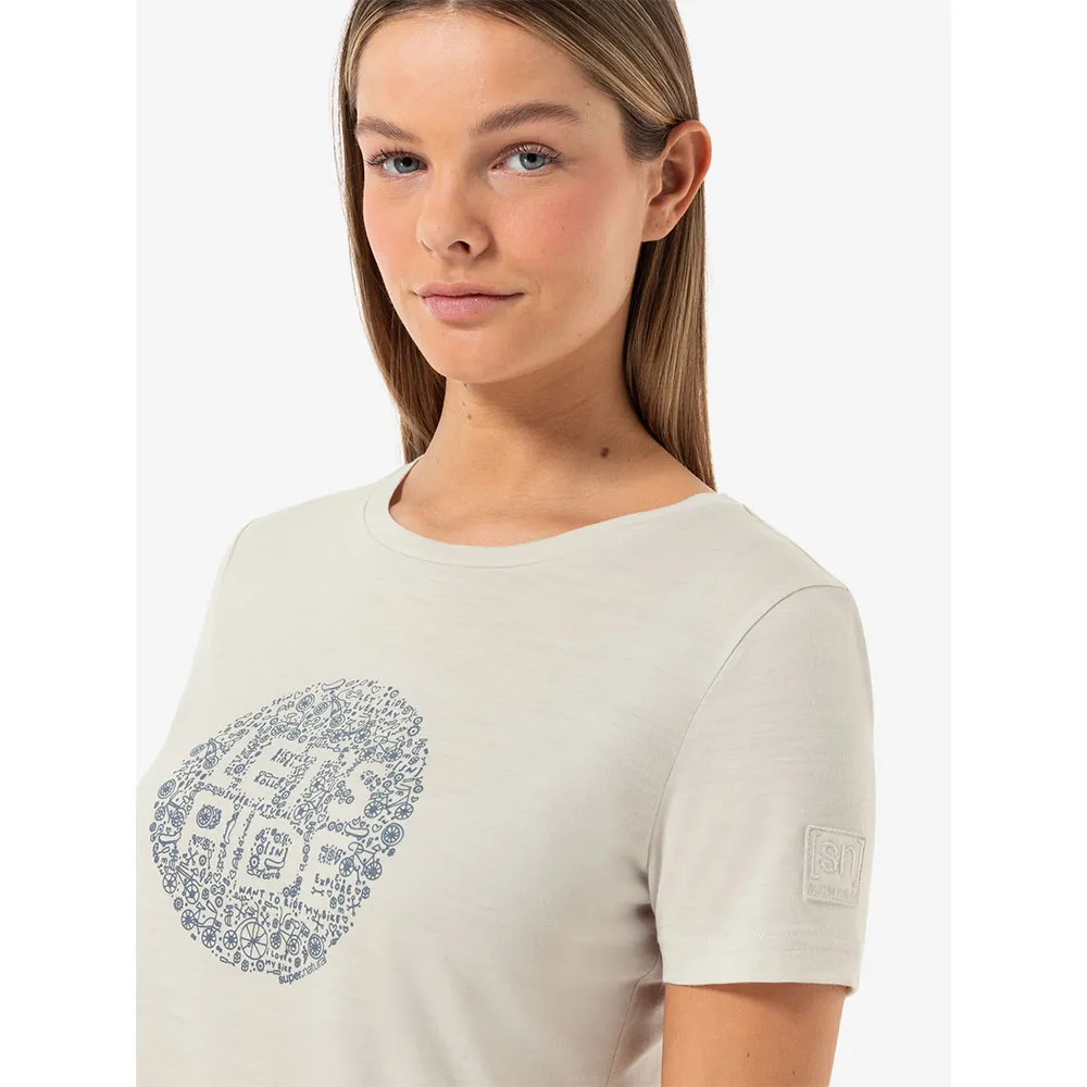 super.natural Let´s Ride Bio T-shirt Med Korta ärmar super.natural Let´s Ride Bio T-shirt Med Korta ärmar