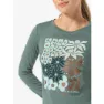 super.natural Mat T-shirt Med Lång ärm, Balsam green / various