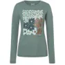 super.natural Mat T-shirt Med Lång ärm, Balsam green / various