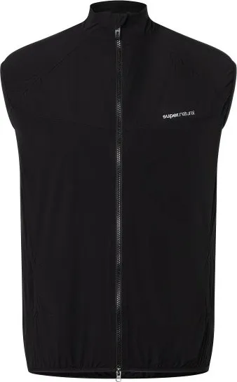 super.natural Men's Alpine Active Gilet, Jet Black/Jet Black super.natural Men's Alpine Active Gilet, Jet Black/Jet Black