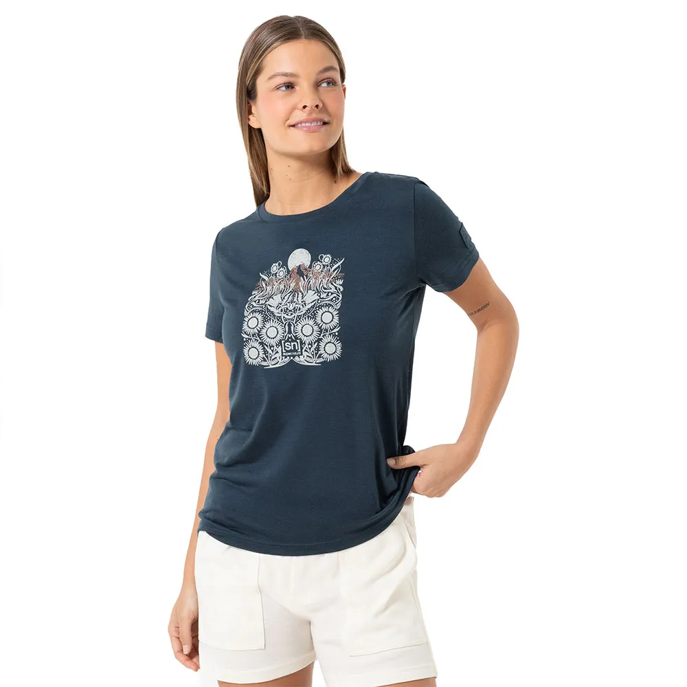 super.natural Mount Flower Bio T-shirt Med Korta ärmar