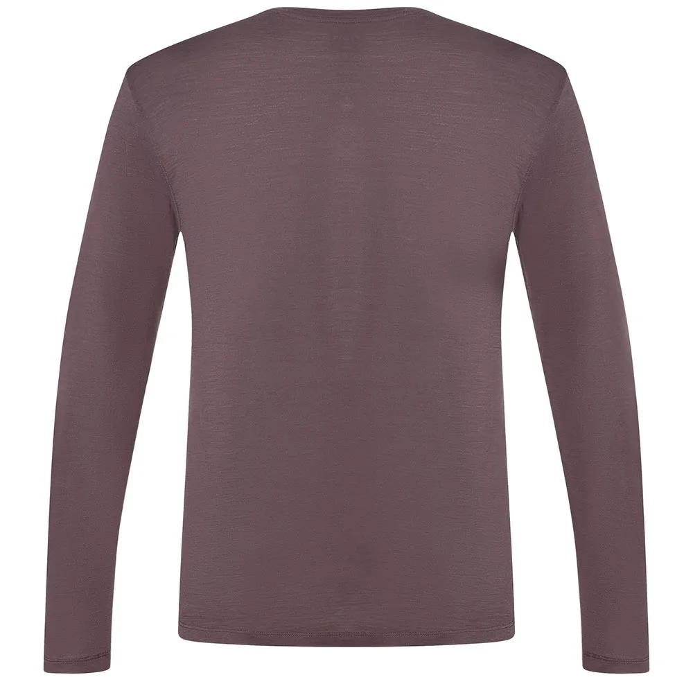 super.natural Mountain Rise T-shirt Med Lång ärm, Raisin / blueberry super.natural Mountain Rise T-shirt Med Lång ärm, Raisin / blueberry
