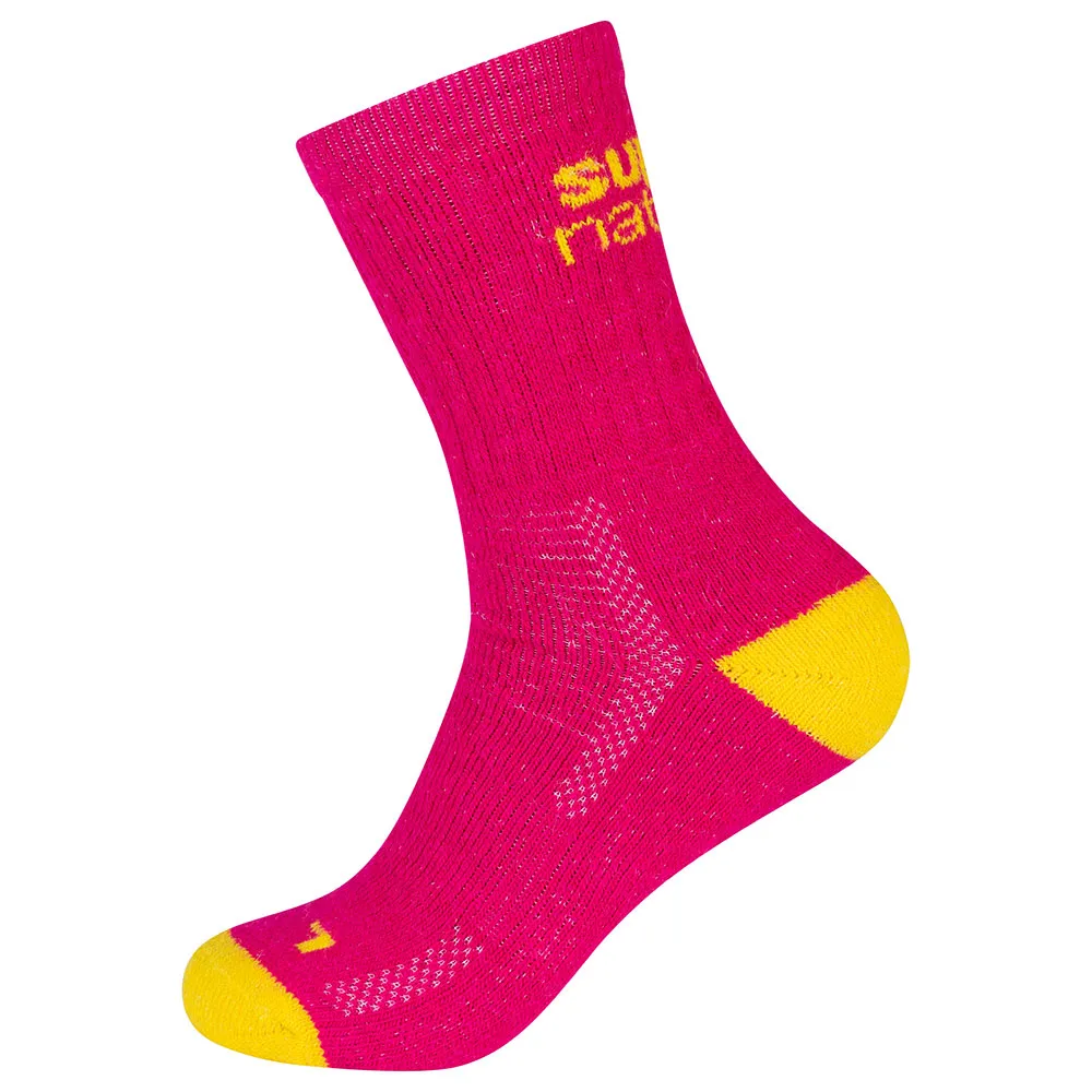 super.natural Sn Cosy Långa Strumpor 2 Par, Fuchsia red / illuminating