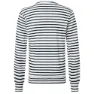 super.natural Solution Stripe Bio Tröja, Fresh white / navy stripe