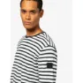 super.natural Solution Stripe Bio Tröja, Fresh white / navy stripe
