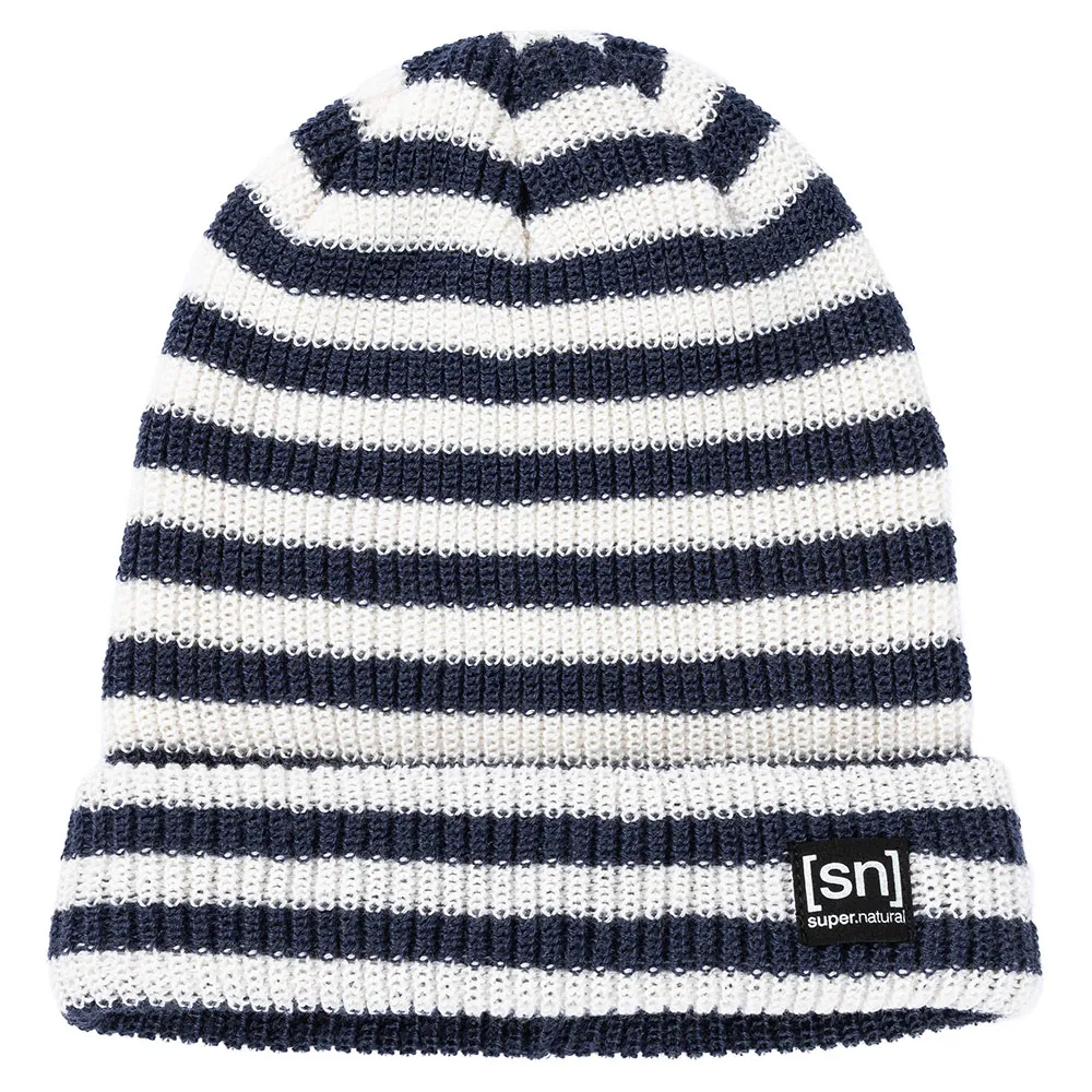 super.natural Stripe Mössa, Fresh white / navy stripe