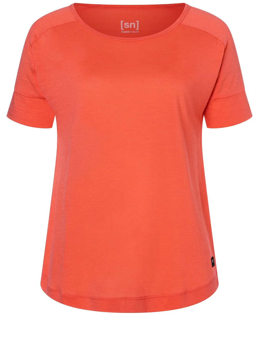 super.natural Women's Isla Tee, Living Coral
