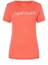 super.natural Women's Signature Tee, Living Coral/Fresh White