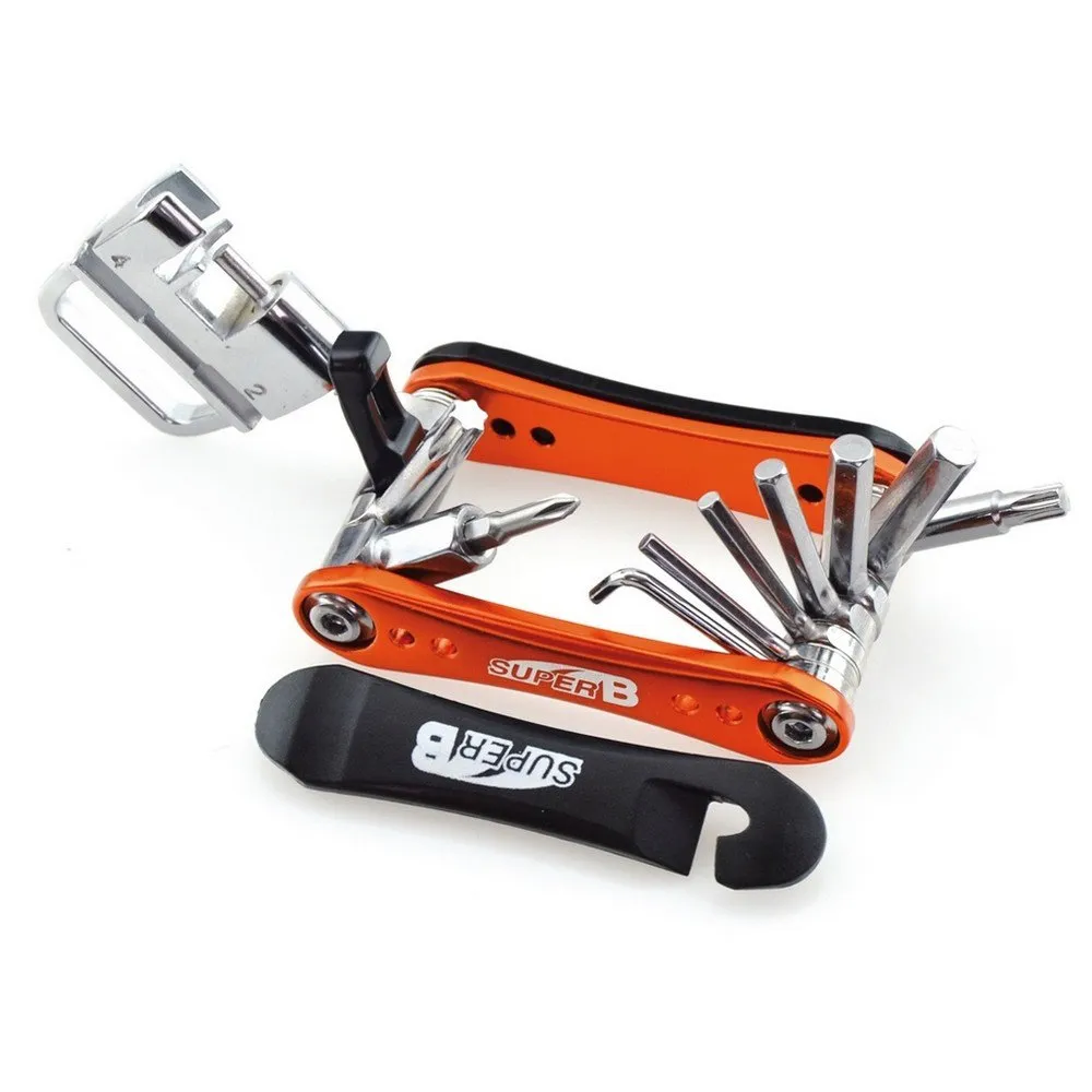 SuperB 18 In 1 Multiverktyg, Orange / silver, One Size SuperB 18 In 1 Multiverktyg, Orange / silver, One Size