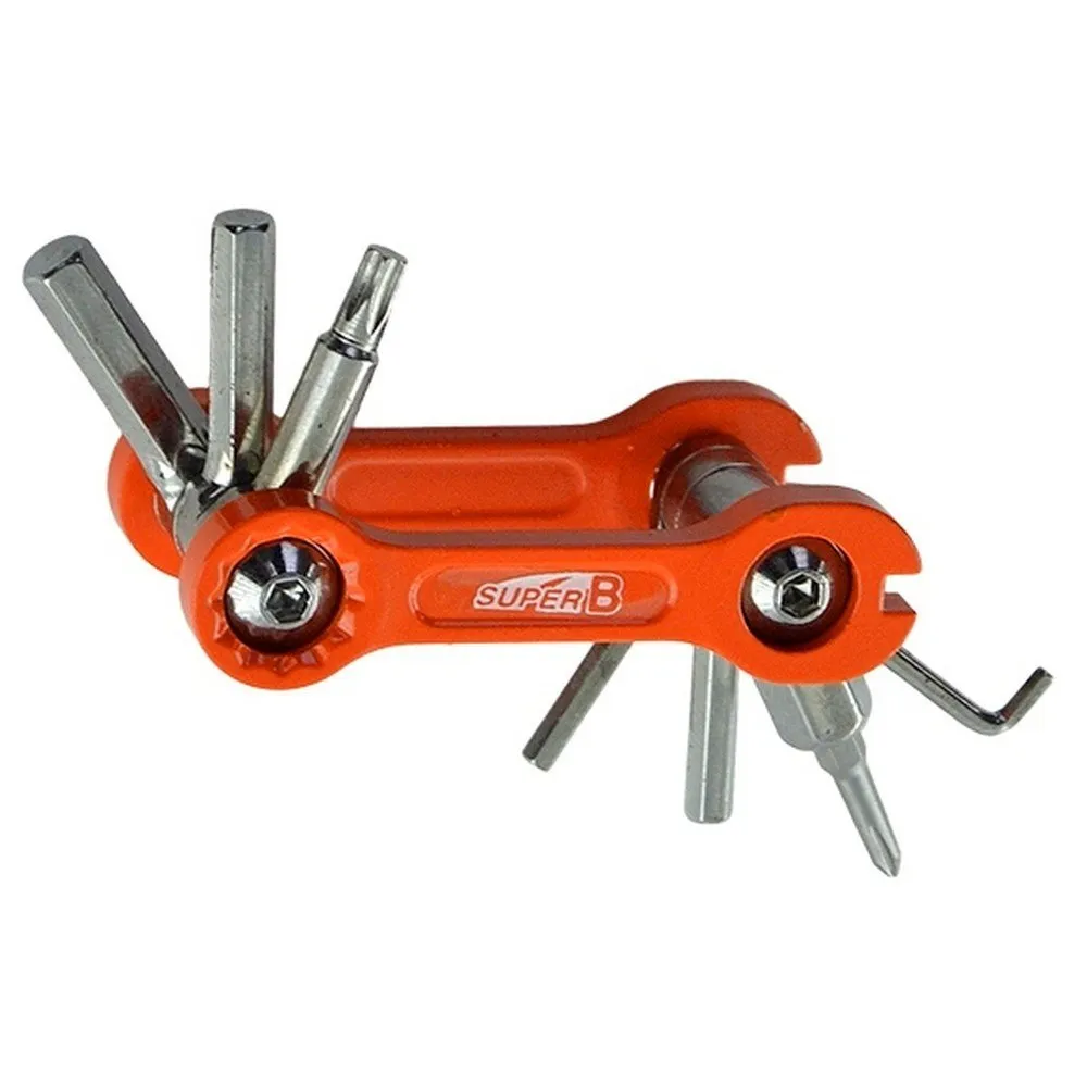 SuperB 9 In 1 Multiverktyg, Orange / silver, One Size