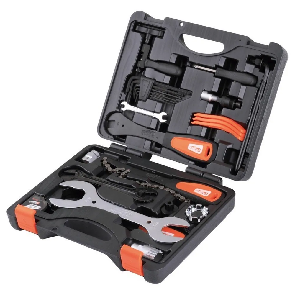 SuperB Bicycle Verktygssats 24 Bitar, Black / silver / orange, One Size