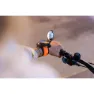 SuperB Enkelt Cykelarmband Med Backspegel Och Blinkers, Orange, One Size