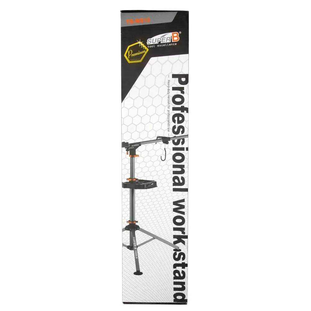 SuperB Professional Adjustable Kickstand Arbetsbänk, Black, One Size