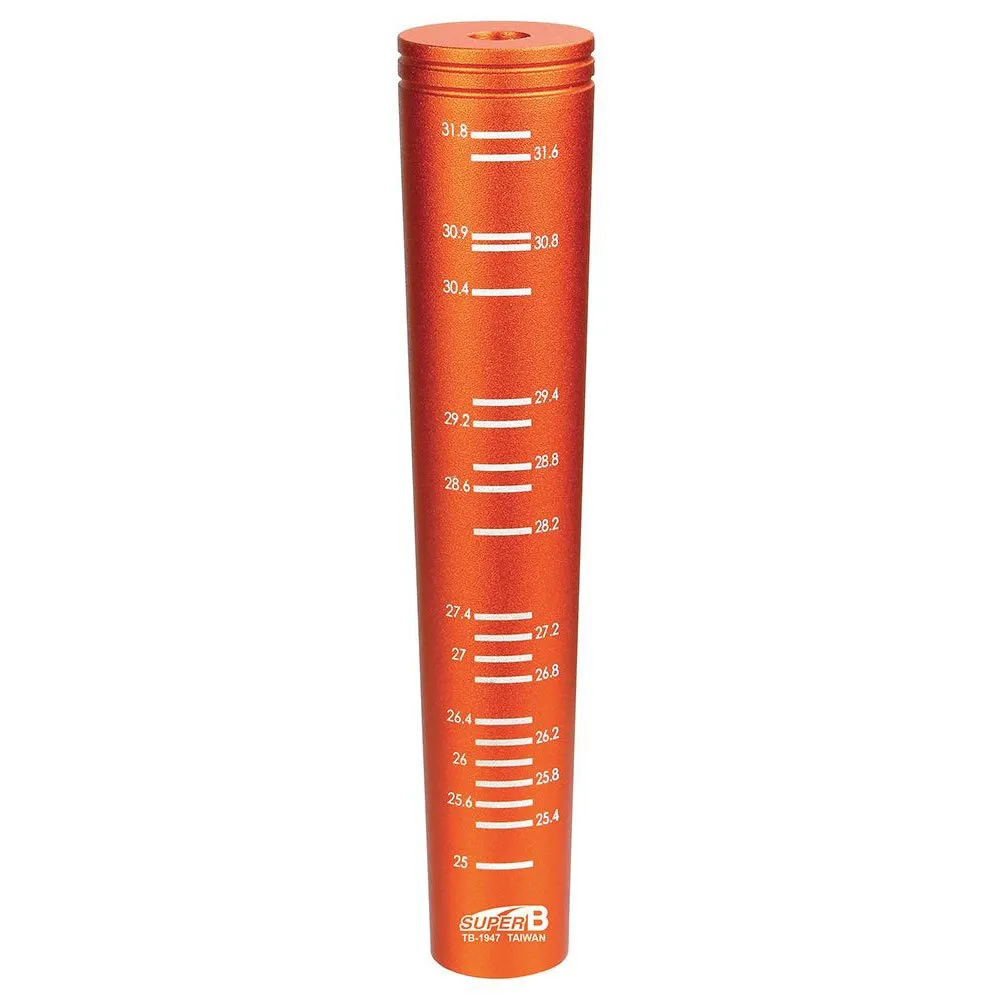 SuperB Sätesrördiametermätare 25 Mm 31.8 Mm, Orange, One Size SuperB Sätesrördiametermätare 25 Mm 31.8 Mm, Orange, One Size