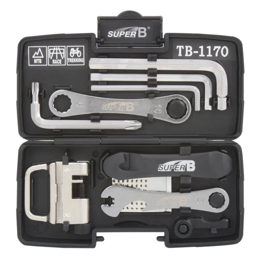 SuperB Tb-1170 Tool Case Verktygssats, Black / silver, One Size SuperB Tb-1170 Tool Case Verktygssats, Black / silver, One Size