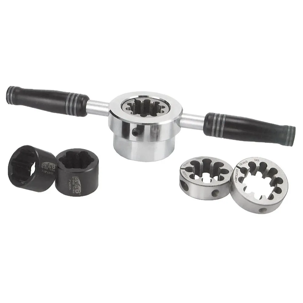 SuperB Tb-19454 Gaffelaxelgängning, Black / silver, One Size SuperB Tb-19454 Gaffelaxelgängning, Black / silver, One Size