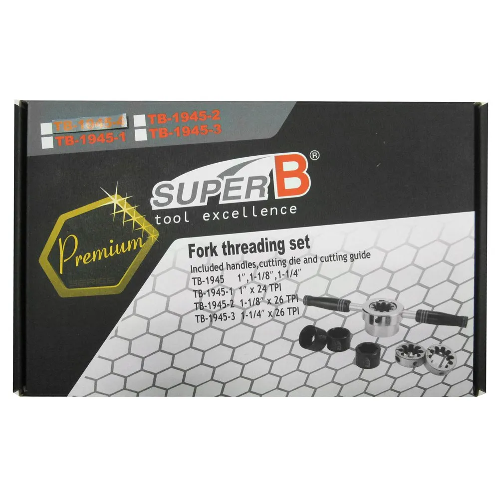 SuperB Tb-19454 Gaffelaxelgängning, Black / silver, One Size SuperB Tb-19454 Gaffelaxelgängning, Black / silver, One Size