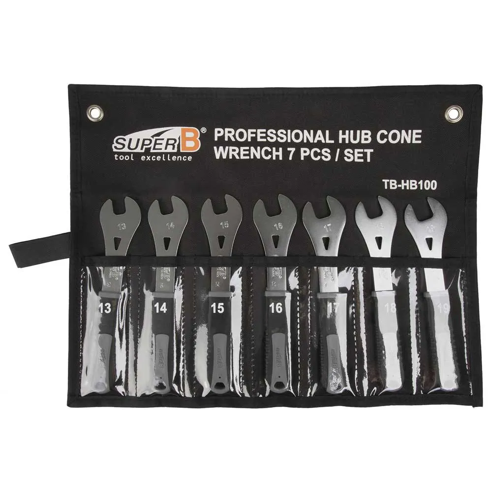 SuperB Tb-hb100 Hub Cone Skiftnyckelsats, Black, One Size