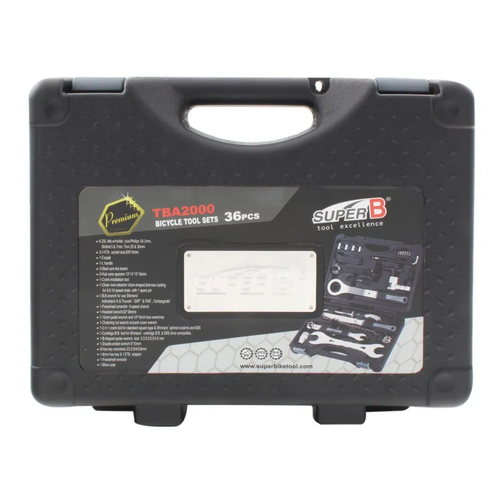 SuperB Tba 2000 Tool Case Verktygssats, Black, One Size
