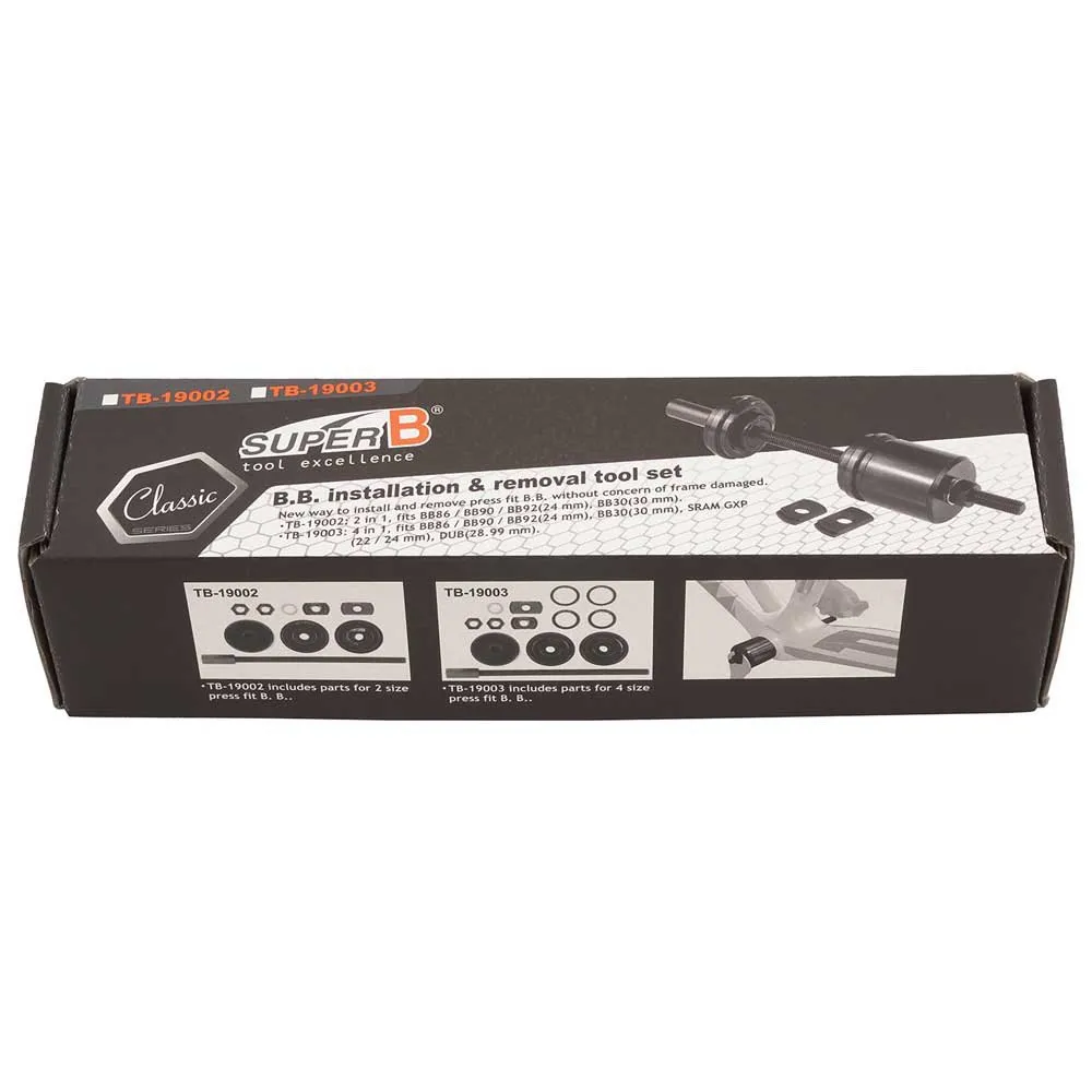 SuperB Verktyg Tb-1900b Bottom Bracket Installation Set, Black, One Size SuperB Verktyg Tb-1900b Bottom Bracket Installation Set, Black, One Size