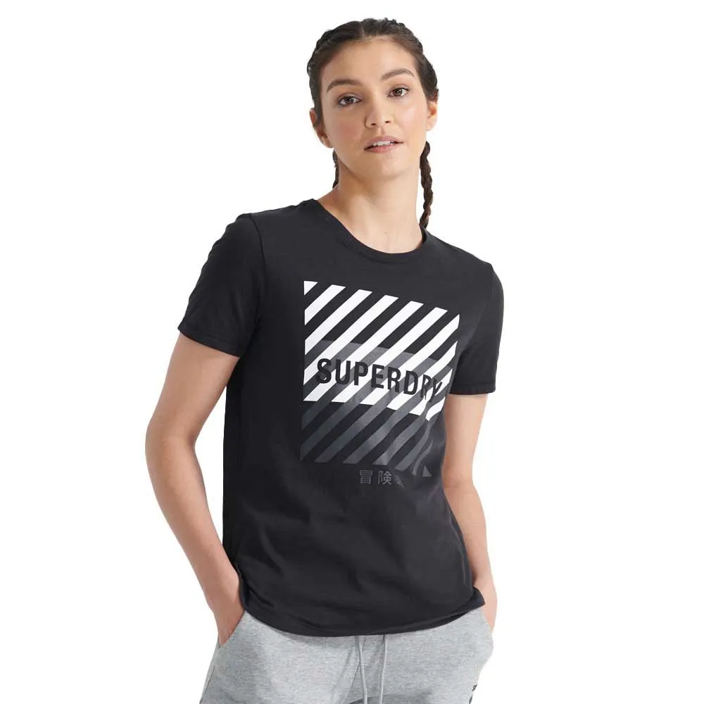 Superdry Core Sport T-shirt Med Korta ärmar female, Black