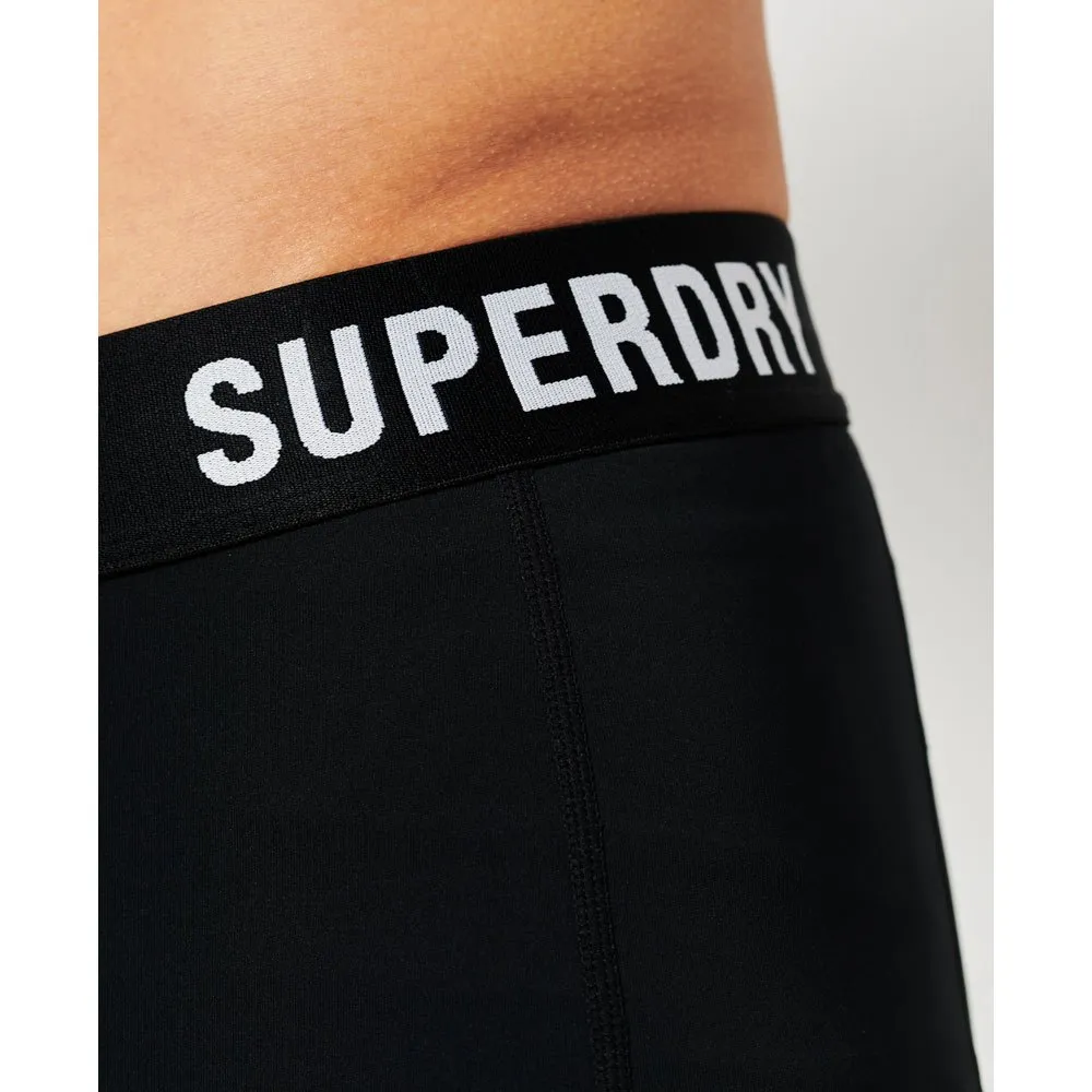 Superdry Core Tight Korta Leggings female, Black Superdry Core Tight Korta Leggings female, Black