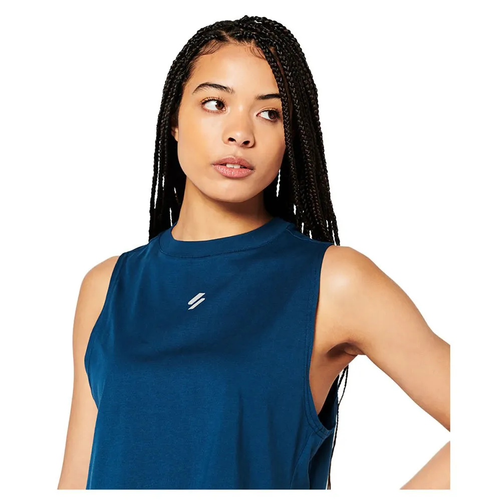Superdry Run Cropped Loose ärmlös T-shirt female