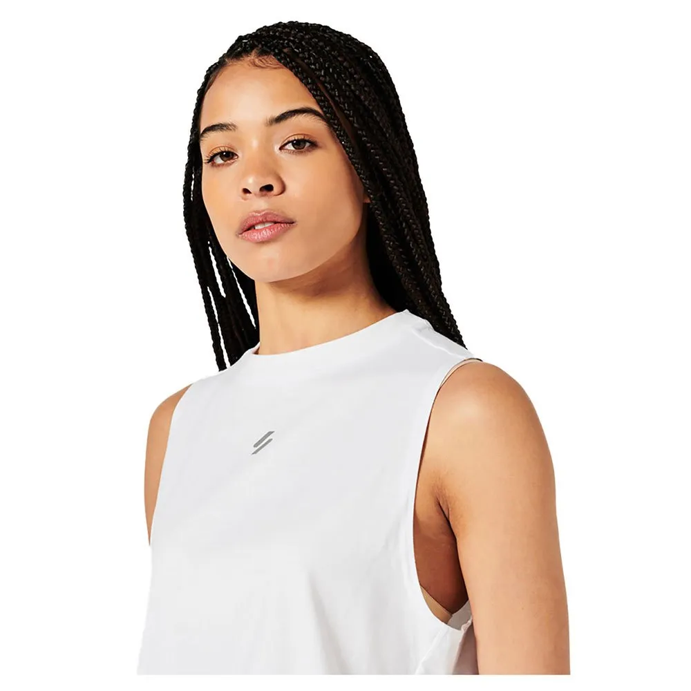 Superdry Run Cropped Loose ärmlös T-shirt female